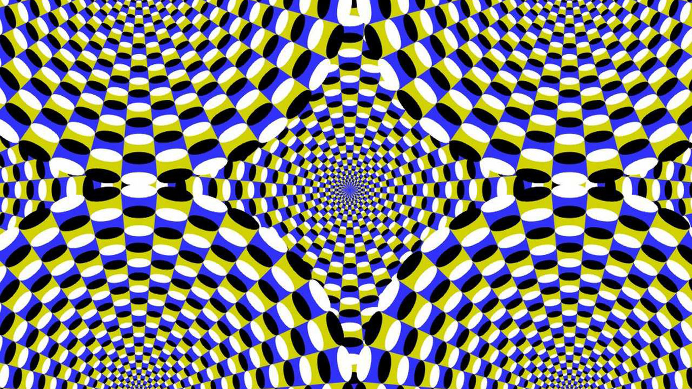 Почему глаза двигаются. Акиоши Китаока иллюзия. Иллюзии движения Акиоши Китаока. Иллюзии психиатра Акиоши Китаока. «Оптические иллюзии» (Автор Джейкобс ПЭТ).