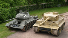 Танки Т-34 и Тигр