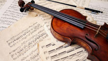 Скрипка, ноты