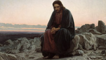 Крамской И.Н. - Христос в пустыне